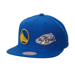 Chapeau Mitchell & Ness Dual Whammy Snapback Golden State Warriors Bleu 744660