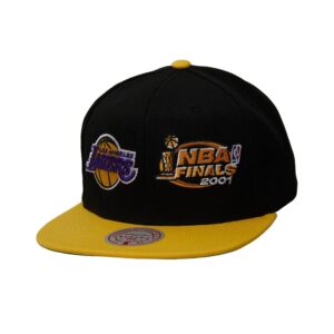 Mitchell & Ness Dual Whammy Snapback Los Angeles Lakers Chapeau Noir Noir 749668