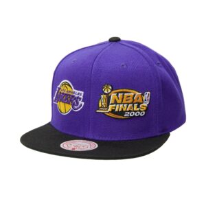 Mitchell & Ness Dual Whammy Snapback Los Angeles Lakers Chapeau Violet Blanc 749659