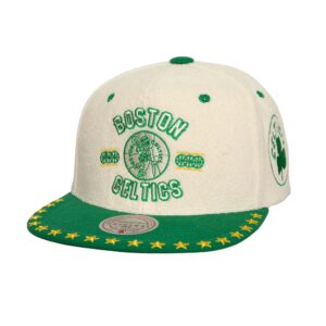 Mitchell & Ness Dune Royal Snapback HWC Boston Celtics Chapeau Blanc 746282