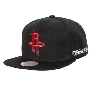 Mitchell & Ness English Dropback Snapback Houston Rockets Chapeau Noir 747505