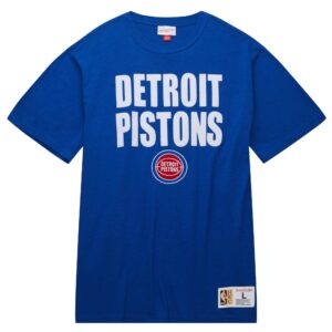 Mitchell & Ness Legendary Slub SS Detroit Pistons T-shirt Bleu 743920