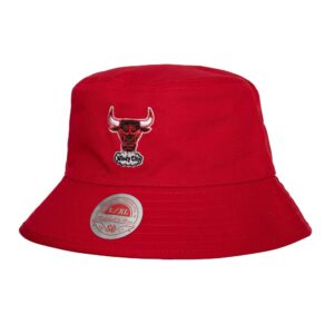 Panama Mitchell & Ness Lifestyle Chapeau bob réversible HWC Chicago Bulls Rouge/Gris 745258