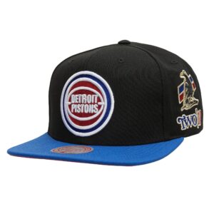 Mitchell & Ness My Towns Two18 Champ Snapback HWC Detroit Pistons Chapeau Noir 743659
