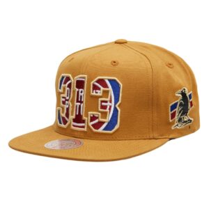 Mitchell & Ness My Towns Two18 Workwear Snapback HWC Detroit Pistons Chapeau Marron 743653
