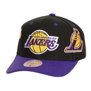Mitchell & Ness Overbite Pro Snapback Los Angeles Lakers Chapeau Bleu 749706
