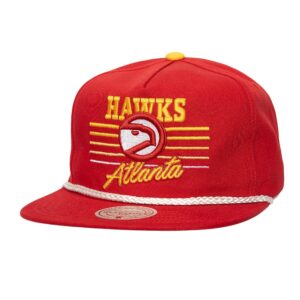 Mitchell & Ness Radiant Lines Deadstock Snapback HWC Atlanta Hawks Chapeau Rouge 746287