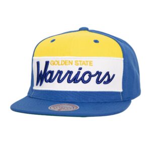 Mitchell & Ness Retro Sport Snapback HWC Golden State Warriors Chapeau Jaune/Blanc/Bleu 744471