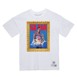 Mitchell & Ness SLAM Frame Detroit Pistons Isiah Thomas T-shirt blanc 743819