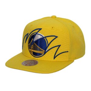 Mitchell & Ness Shark Bite Snapback Golden State Warriors Chapeau Jaune 744678