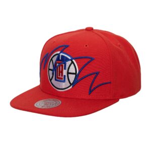 Mitchell & Ness Shark Bite Snapback Los Angeles Clippers Chapeau Rouge 748538
