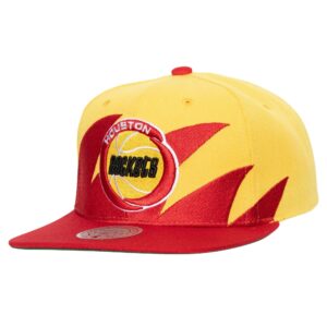 Mitchell & Ness Sharktooth Snapback HWC Houston Rockets Chapeau Rouge/Jaune 747563