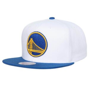 Mitchell & Ness Side Core 2.0 Snapback Golden State Warriors Chapeau Blanc 744791