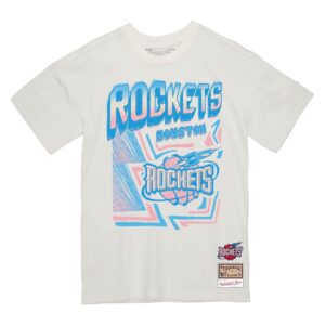 Mitchell & Ness trottoir croquis Houston Rockets T-Shirt blanc 749544