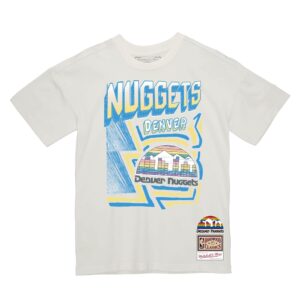 Mitchell & Ness trottoir croquis Tee Denver Nuggets T-Shirt gris 744306