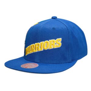 Mitchell & Ness Slam Side Cropped Snapback HWC Golden State Warriors Chapeau Blanc 744630