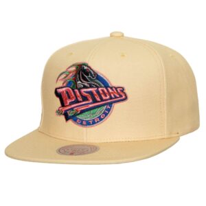 Mitchell & Ness So Fresh Snapback HWC Detroit Pistons Chapeau Beige 743648