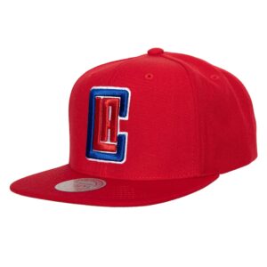 Mitchell & Ness Team Ground 2.0 Snapback Los Angeles Clippers Chapeau Rouge 748525