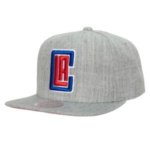 Casquette Mitchell & Ness Team Heather 2.0 Snapback Los Angeles Clippers Blanc 748596
