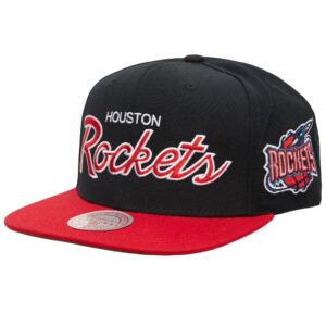 Casquette Mitchell & Ness Team Script 2.0 Snapback Houston Rockets Noir 747204