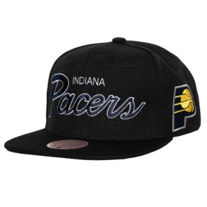 Casquette Mitchell & Ness Team Script 2.0 Snapback Indiana Pacers Noir 748516