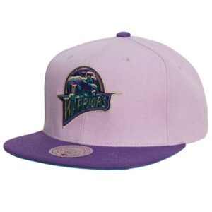 Mitchell & Ness Violet Views Snapback HWC Golden State Warriors Chapeau Violet 744824