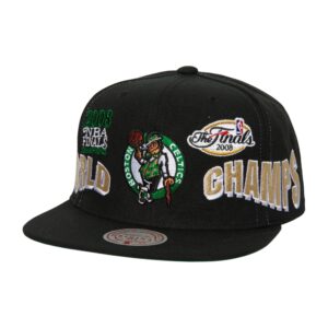 Chapeau Mitchell & Ness World Champs Snapback Boston Celtics Noir 746453