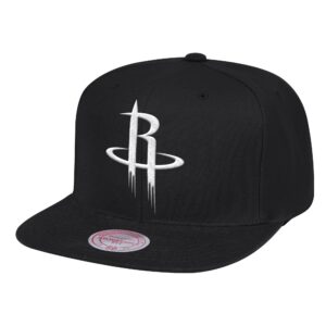 Mitchell & Ness XL BWG Snapback Houston Rockets Chapeau Noir 747235