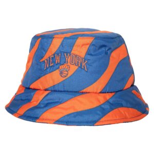 Mitchell & Ness x Melody Ehsani Chapeau bob matelassé des New York Knicks Orange/Bleu 745869