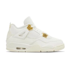 Wmns Air Jordan 4 Retro Baskets Or Métallique AQ9129 170