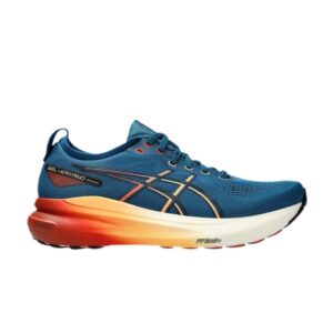 Baskets Asics Gel Kayano 31 Rich Navy Spice Latte Blanc 1011B867 402