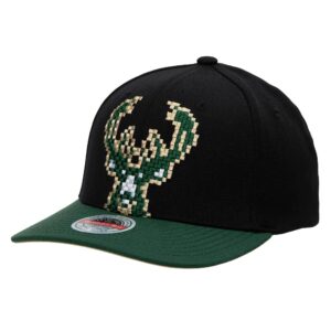 Mitchell & Ness 8 Bit XL Classic Rouge Milwaukee Bucks Chapeau Crème 755780