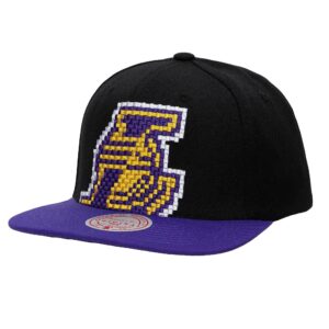 Mitchell & Ness 8 Bit XL Snapback HWC Los Angeles Lakers Chapeau Noir 750347