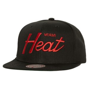 Mitchell & Ness Casquette Draft Day Snapback Miami Heat Noir 753512