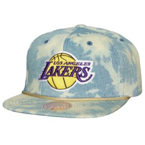 Casquette Mitchell & Ness Acid Wash Snapback Los Angeles Lakers Bleu 750324