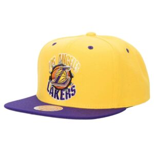 Mitchell & Ness Breakthrough Snapback Los Angeles Lakers Chapeau Jaune 751364