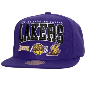 Casquette Mitchell & Ness Champ Stack Snapback Los Angeles Lakers Gris 749922