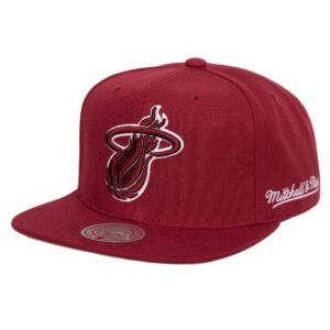 Mitchell & Ness Christmas Day Snapback NBA Miami Heat Chapeau Rouge 752934