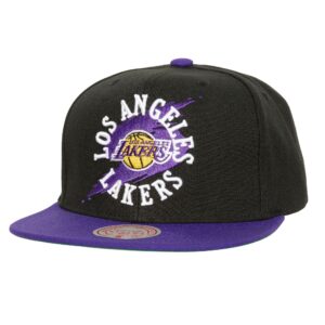 Casquette Mitchell & Ness Circle Splash Snapback Los Angeles Lakers Noir 749867