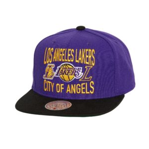Mitchell & Ness City Love Snapback Los Angeles Lakers Chapeau Violet 749913