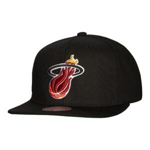 Mitchell & Ness Conference Patch Snapback HWC Miami Heat Chapeau Noir 751924