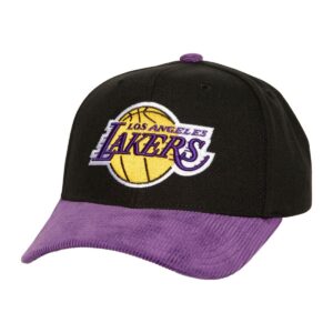 Casquette Mitchell & Ness Cord Pro Snapback Los Angeles Lakers Noir 749991