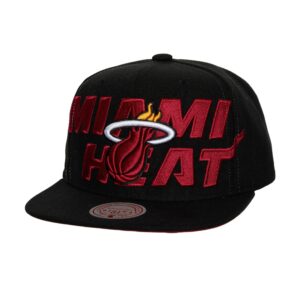 Mitchell & Ness Casquette Snapback Miami Heat Blanc 751897