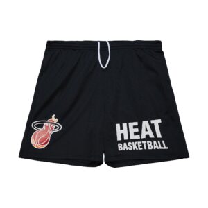 Mitchell & Ness Gameday Mesh 7 Vintage Logo Miami Heat Short Noir 754166