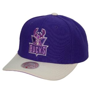 Mitchell & Ness Off Team Snapback HWC Milwaukee Bucks Chapeau Bleu 756237