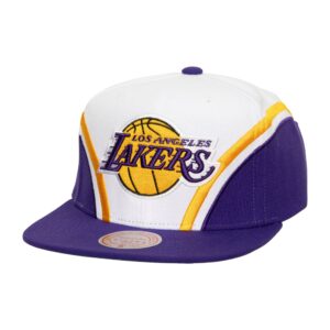 Mitchell & Ness Overhead Snapback Los Angeles Lakers Chapeau Violet/Jaune/Blanc 749995