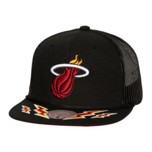 Mitchell & Ness Recharge Trucker Miami Heat Chapeau Noir 754138