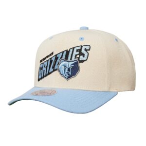 Mitchell & Ness Retro Type Pro Snapback Memphis Grizzlies Chapeau Blanc/Bleu 751415