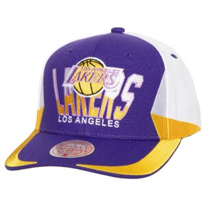Mitchell & Ness Retrodome Pro Snapback HWC Los Angeles Lakers Chapeau Blanc 749961