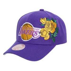 Mitchell & Ness Secondaire Roses Pro Snapback Los Angeles Lakers Chapeau Violet 754545